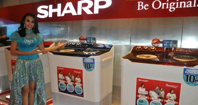 Mesin Cuci SHARP Berkapasitas Besar.